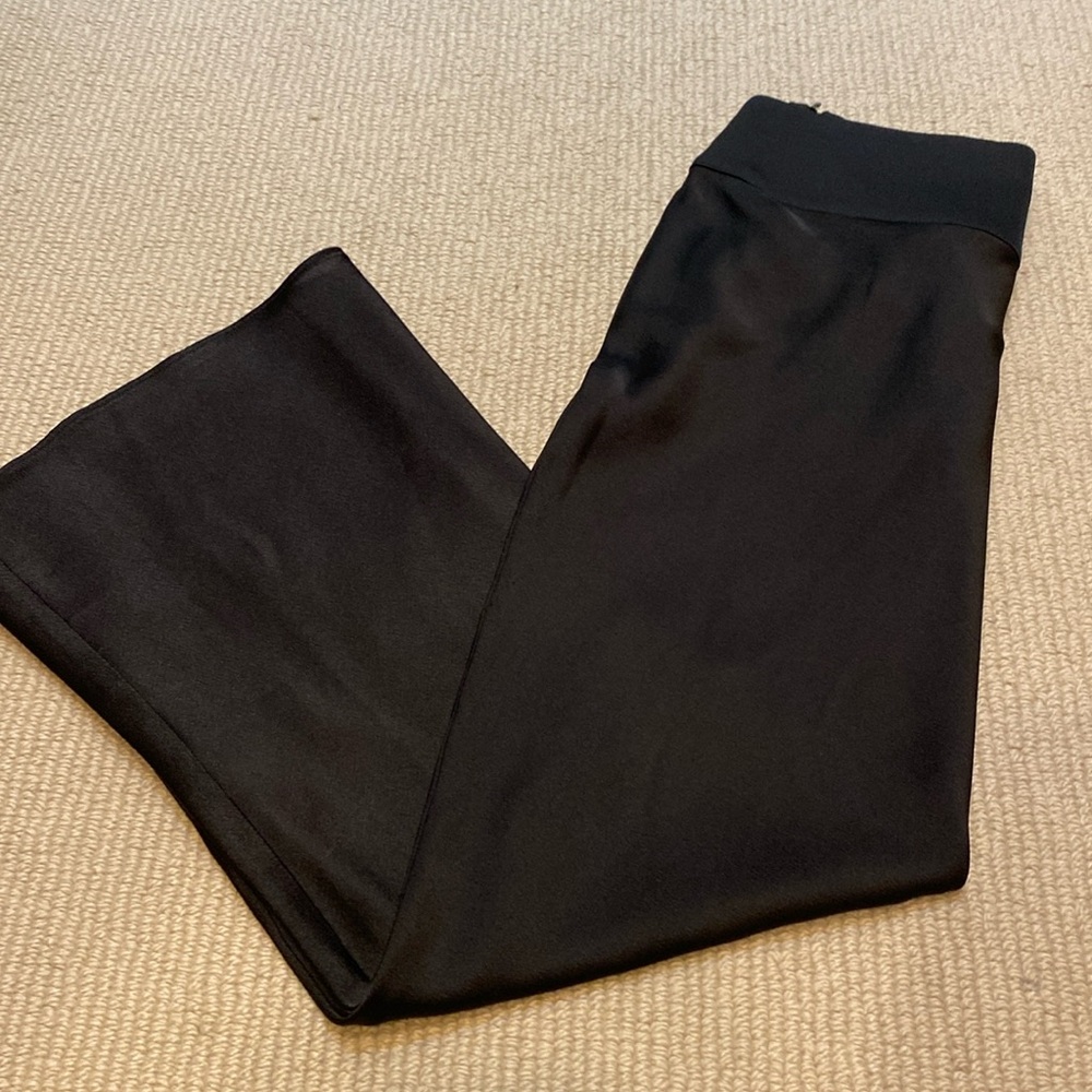 Black zip waist long skirt